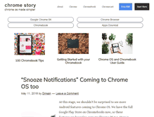 Tablet Screenshot of chromestory.com